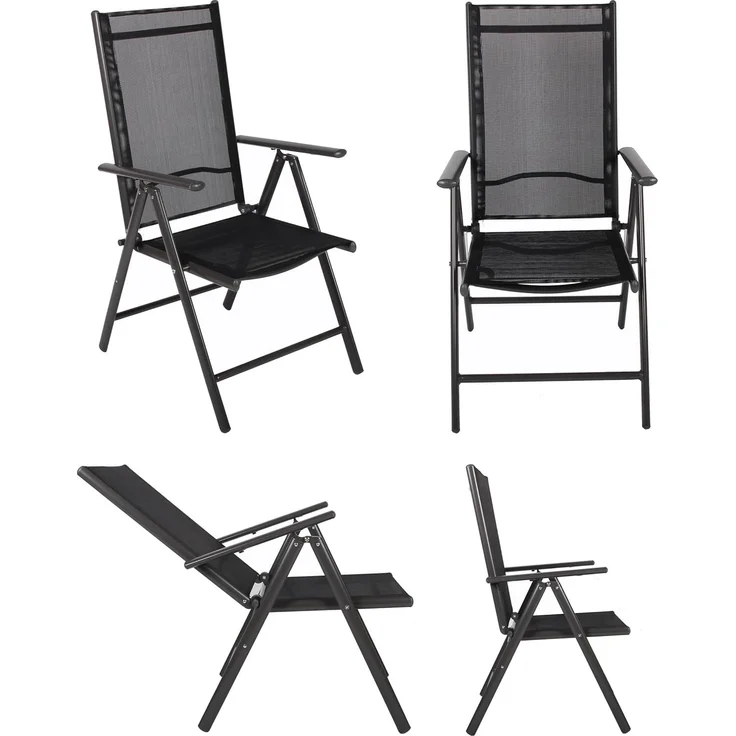VCM Gartenmöbel-Set Miami 917336 Anthrazit H. 105 x B. 140 x T. 80 cm – Bild 2