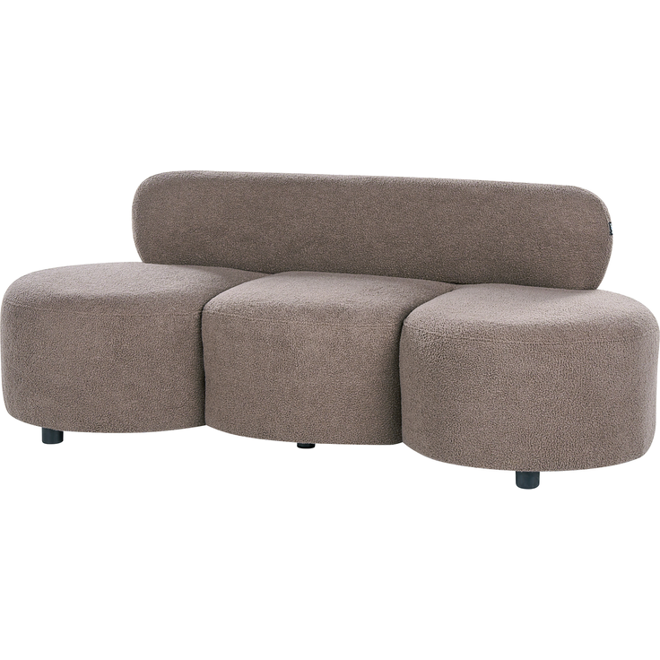 Sofa 3-Sitzer BLAVAND Bouclé Taupe – Bild 5