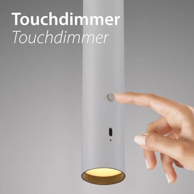 Just Light Attach, Pendelleuchte mit 300 lm, Akku, verstellbarer Höhe, warmweiß, USB-Ladung – Bild 4