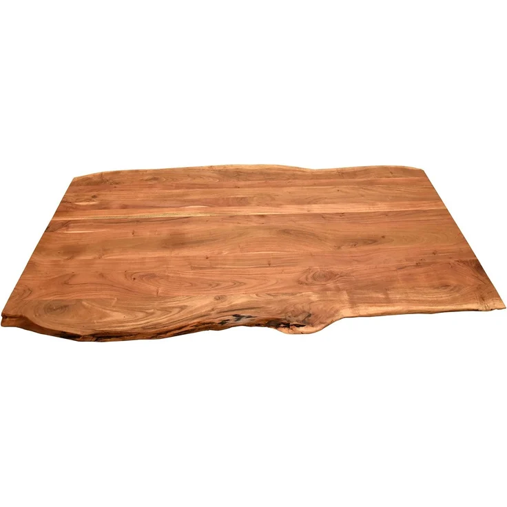 Baumkantentisch Catania - 160 x 90 cm - Akazienholz - Gestell Kreuz-Form – Bild 3