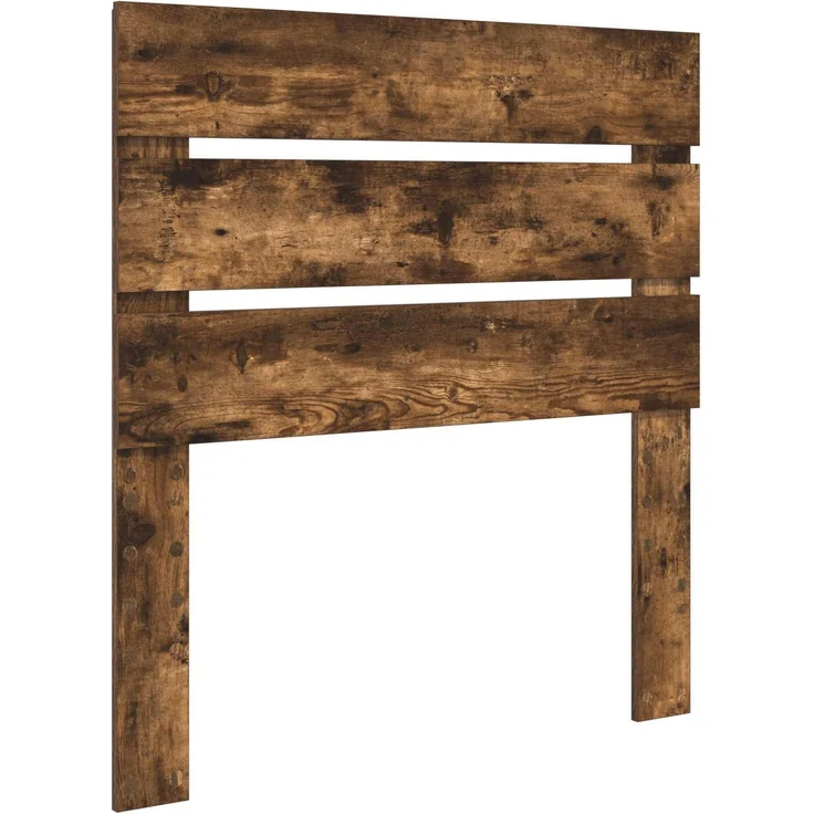 vidaXL Bettrahmen Räuchereiche 90 x 190 cm Ingenieurs Holz 3411866 – Bild 7