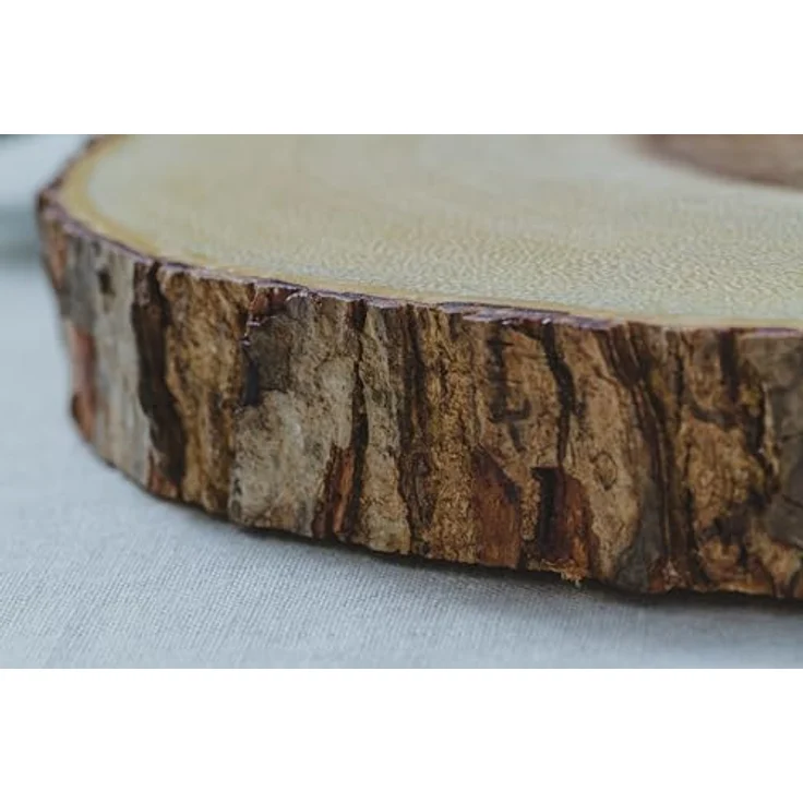 KitchenCraft Artesà natürliches Holz Käsebrett- Servierplatte mit Rindenrand, 30 cm (12 Zoll) rund, Holz, Brown, cm, 30 x 30 x 2. 2000000000000002 cm, 1 Einheiten – Bild 4