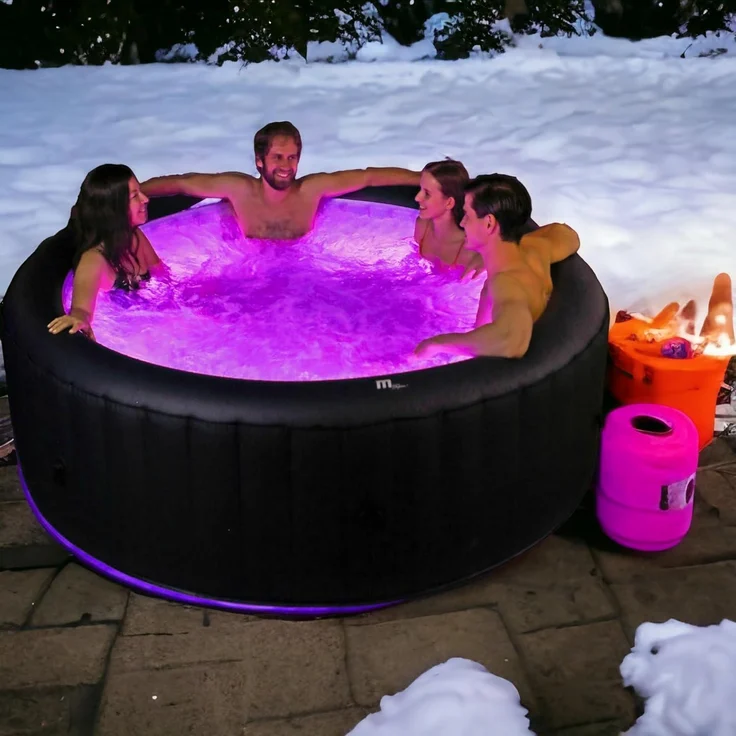 MSpa Whirlpool aufblasbar 2024 AURORA Farbwechsel LED Outdoor Pool XXL 6 Personen – Bild 1