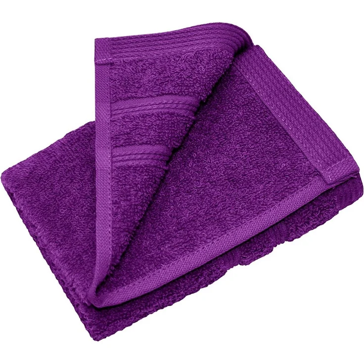 Lashuma Handtuch Set London, Frottee (Set, 6-St), Saugstarke Waschlappen Lila 30x30 cm – Bild 3