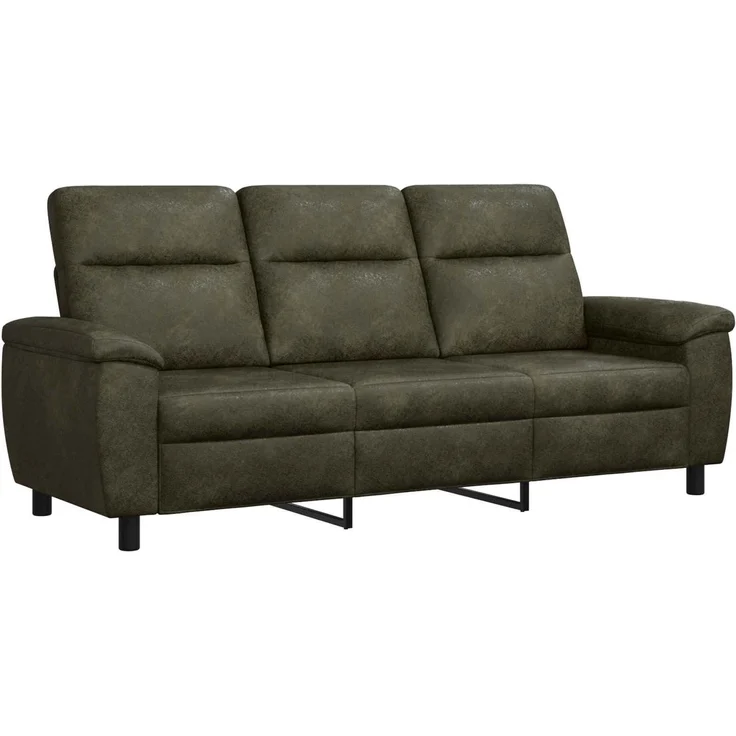 vidaXL Sofa-Set 3 pcs Olivegrün Kunstwildleder 3430665 – Bild 5