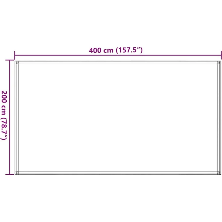 vidaXL Zeltteppich 200x400 cm Taupe 310738 – Bild 9