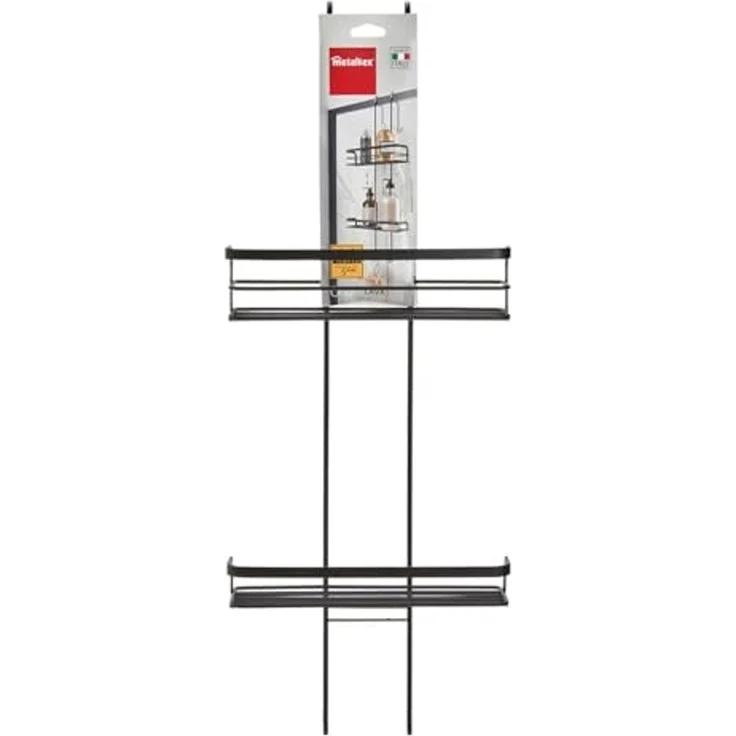 METALTEX 401122000 Origin Lava Duschregal, TouchTherm, matt schwarz – Bild 4