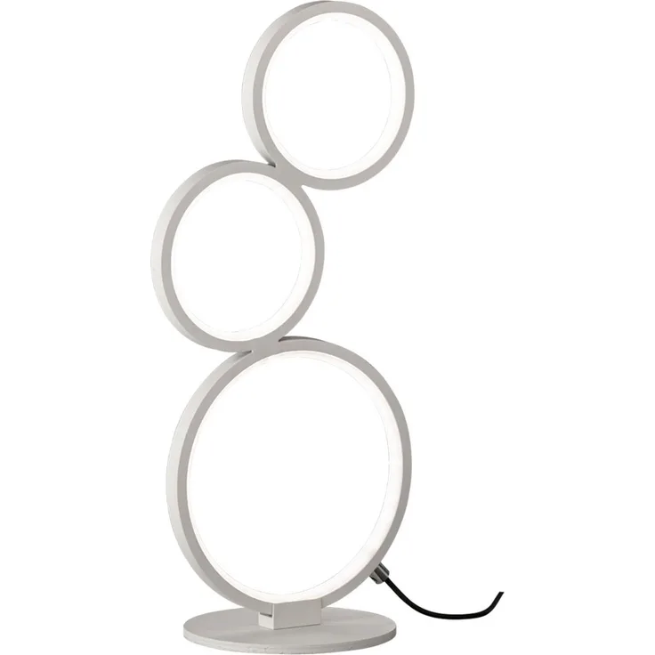 LED Tischleuchte, weiß-matt, dimmbar, Höhe 45 cm