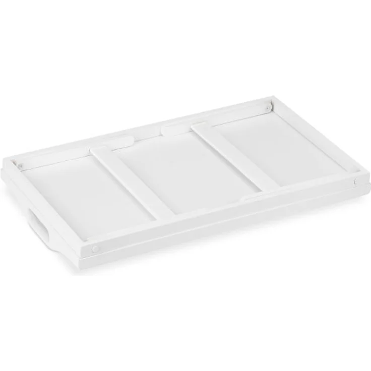 Relaxdays Betttablett klappbar, Bambus / MDF weiß, 61,5 x 30 x 22 cm – Bild 5