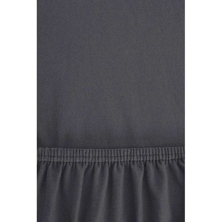 r-up Spannbettlaken Beste 90x200 bis 220x240cm erhältlich! 230 g/m², Baumwolle, Gummizug: fest eingenähtes dauerelastisches Rundumgummi, (1 Stück), (90x200-100x220, 15-35cm Matratzenhöhe, anthrazitgrau) – Bild 2