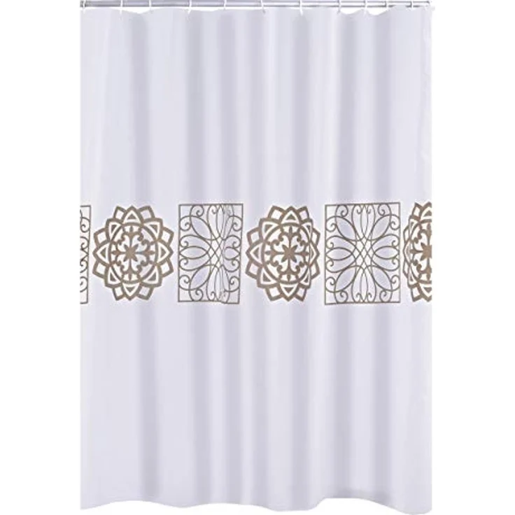 Ridder Duschvorhang Tunis beige Breite 180 cm – Bild 1