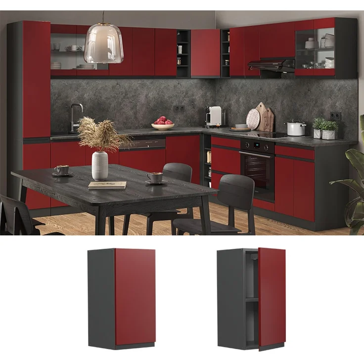 Hängeschrank R-Line Rot 30 cm J-Shape Vicco – Bild 2
