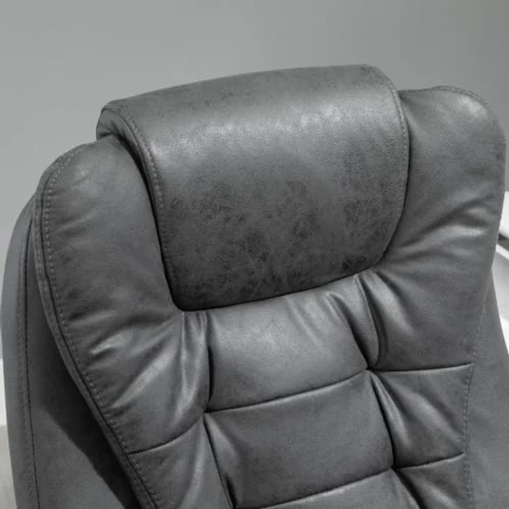 Vinsetto Schreibtischstuhl Bürostuhl mit Massagefunktion, Ergonomisch Drehstuhl mit Wärmefunktion (Computerstuhl, 1 St), höhenverstellbar, Blau – Bild 10