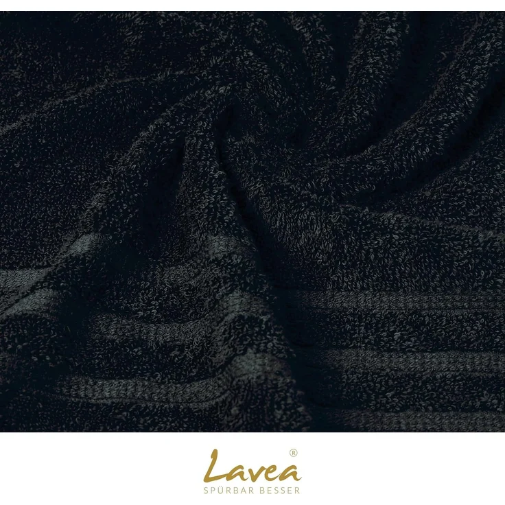 Lavea Gästehandtuch Bali, 30x50cm aus 100% Bio-Baumwolle, einzigartig weiche Gästetücher mit Aufhänger (Set, 2-St), hochwertiges und nachhaltiges Premium Gästetuch – saugstarke Faser – Bild 6