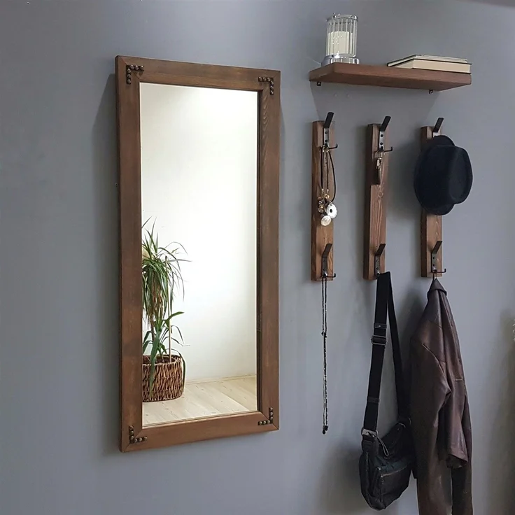 Skye Decor 'V109' Garderobe, Walnuss, 50 x 110 cm – Bild 2