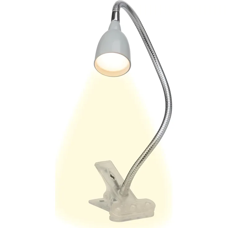 Brilliant Klemmleuchte Anthony 38 cm, 2,2 W, warmweiß, mit Flexgelenk