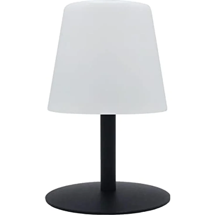 LUMISKY Standy Mini Dark, kabellose LED-Nachttischlampe in Schwarz, dimmbar, bis zu 8 Stunden Akkulaufzeit, spritzwassergeschützt und UV-beständig – Bild 1