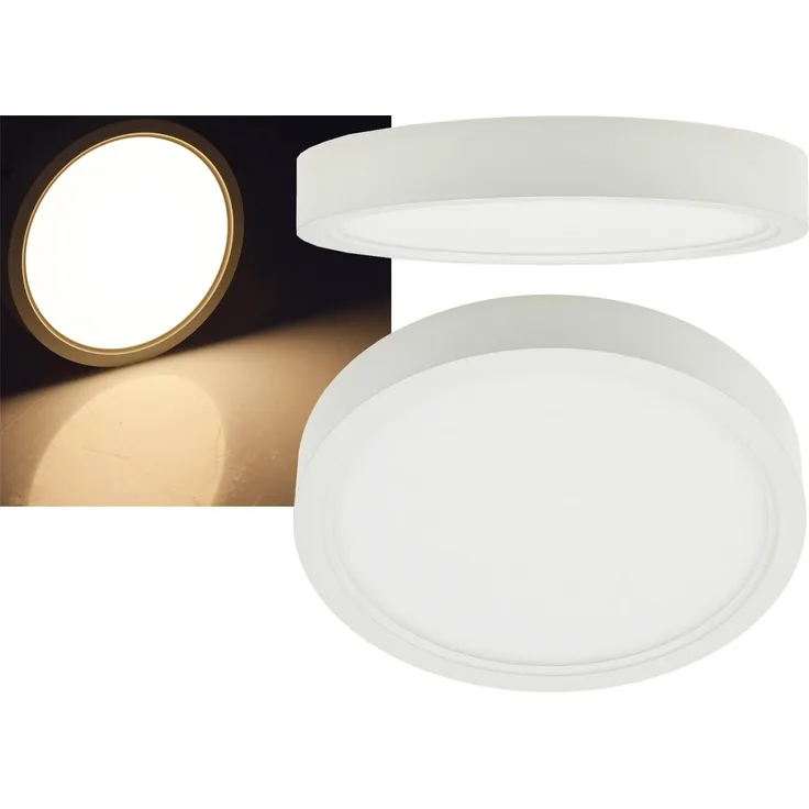 LED Deckenleuchte "Santano 12w"Ø 17cm, 12W, 1320lm, 3000K warmweiß