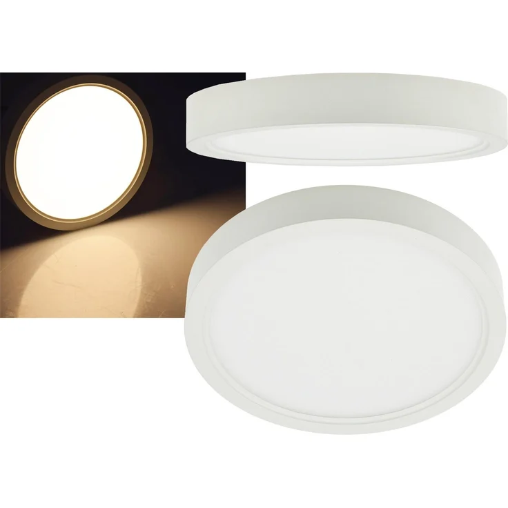 LED Deckenleuchte "Santano 12w"Ø 17cm, 12W, 1320lm, 3000K warmweiß – Bild 1