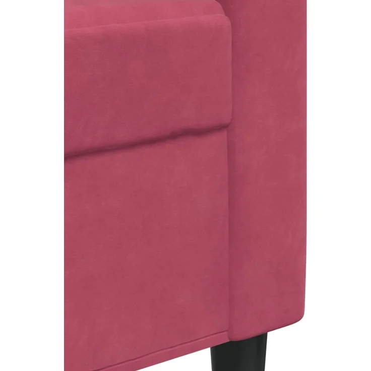 vidaXL Sessel Weinrot 60 cm Samt 4007608 – Bild 6