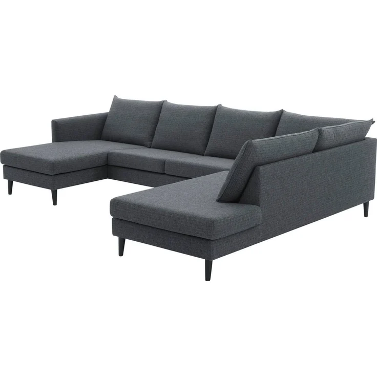 ATLANTIC home collection Wohnlandschaft Rekvik U-Form, mit Wellenunterfederung, mit Massivholzfüßen – Bild 3