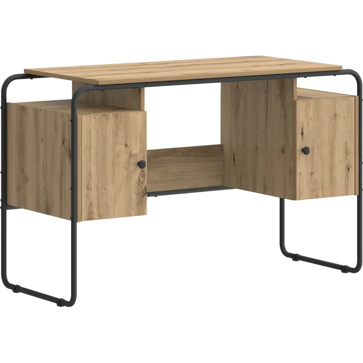 vidaXL Schreibtisch mit Stauraum Artisan-Eiche 120 x 50,5 x 75,5 cm 8008043 – Bild 2