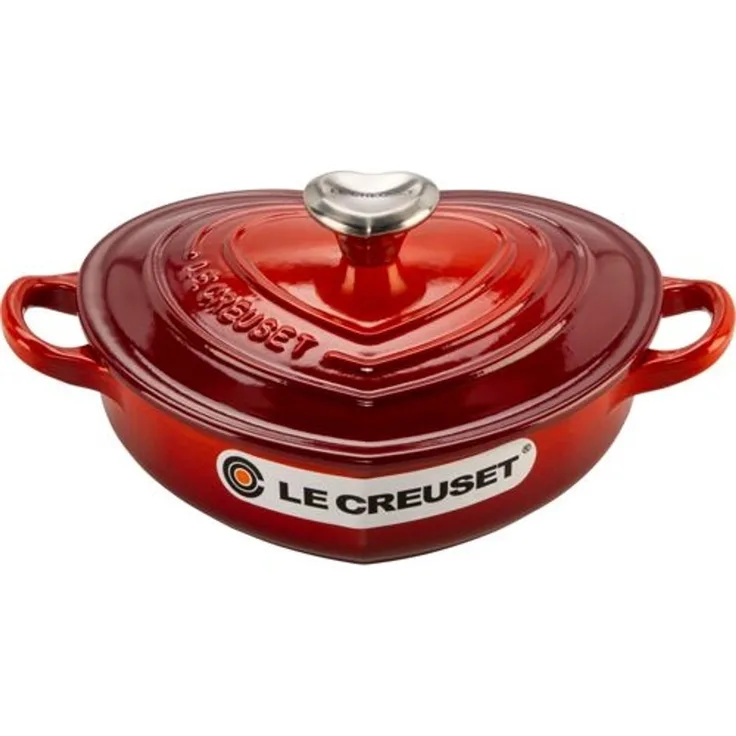 Le Creuset Gourmet-Profitopf Herz 20 cm kirschrot