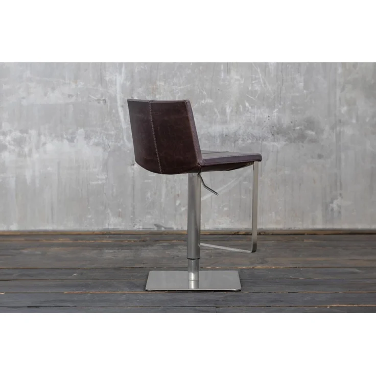KAWOLA Barhocker FES Barstuhl höhenverstellbar drehbar dunkelbraun 85 x 51 x 42 cm – Bild 6