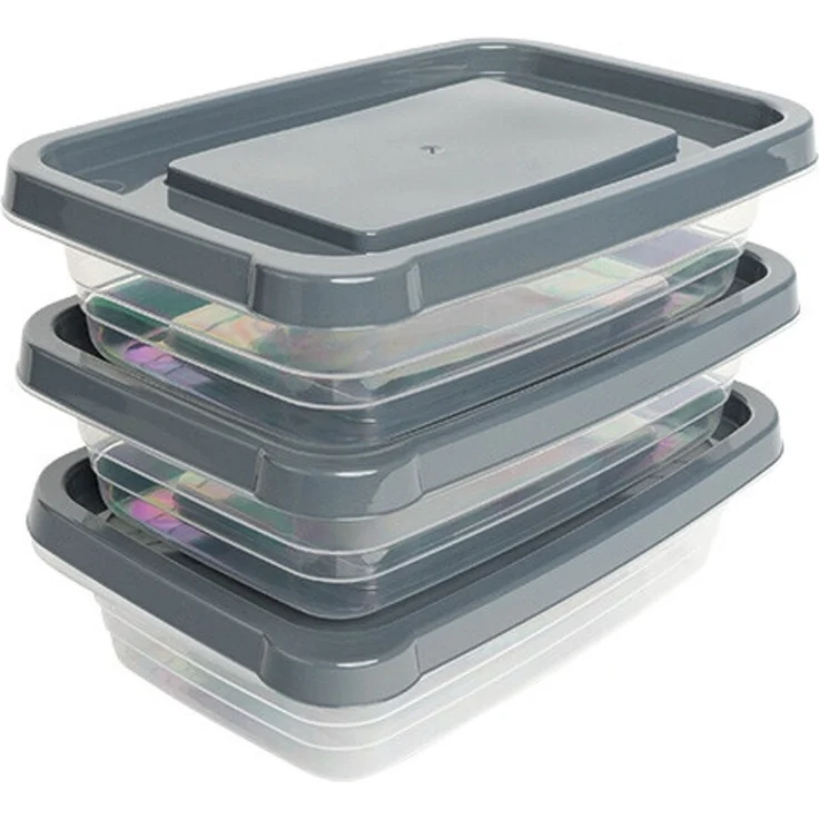 MICHELINO Vorratsdosen Behälter Set Aufbewahrung 3tlg Set Lebensmittelbehälter Vorratsbehälter 1020ml