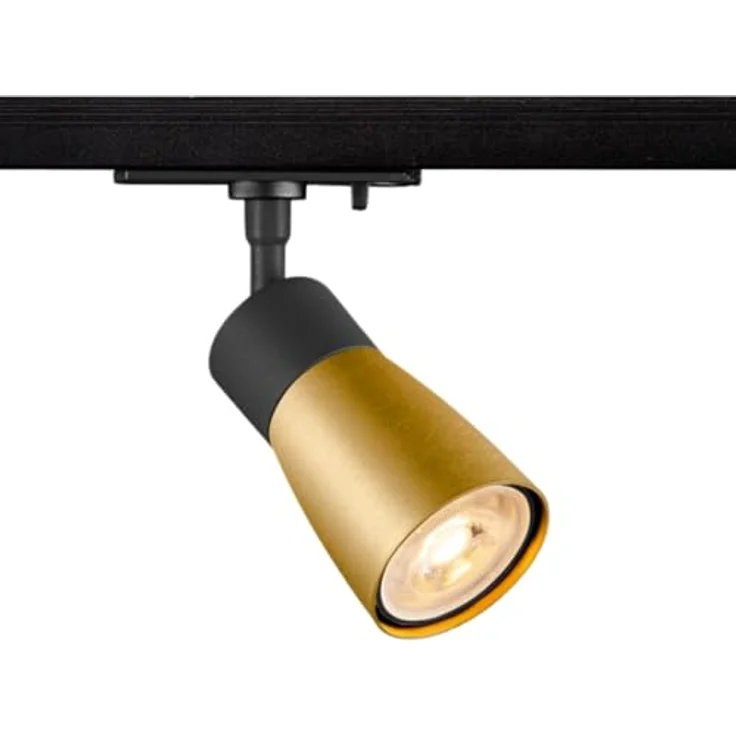 SLV PURI 2.0 Dome, 1~ Spot, GU10, 1x max. 6W, schwarz / gold - Leuchten mit 1 Phasen Adapter – Bild 2