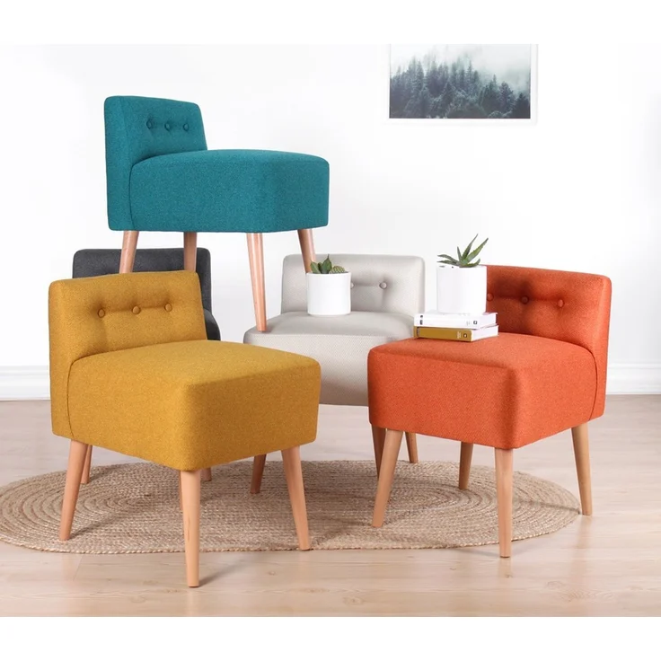 Hanah Home 'Moouv 9101 - Mustard' Pouffe, Senf, 43 x 43 cm – Bild 7