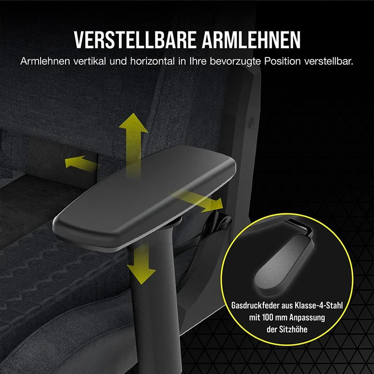 Corsair TC100 RELAXED - Gaming-Sessel - ergonomisch – Bild 7