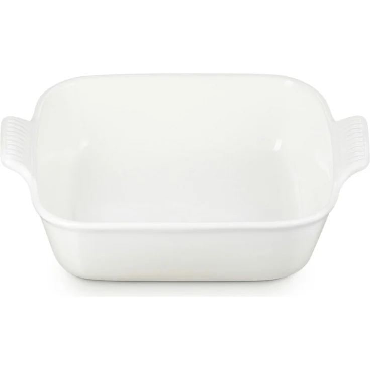 LE CREUSET Auflaufform Auflaufform Tradition quadratisch meringue 23cm, Steinzeug – Bild 1