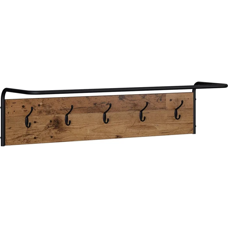 vidaXL Garderobenständer 100 x 30 x 25 cm Altholz Holzwerkstoff 8014092 – Bild 2