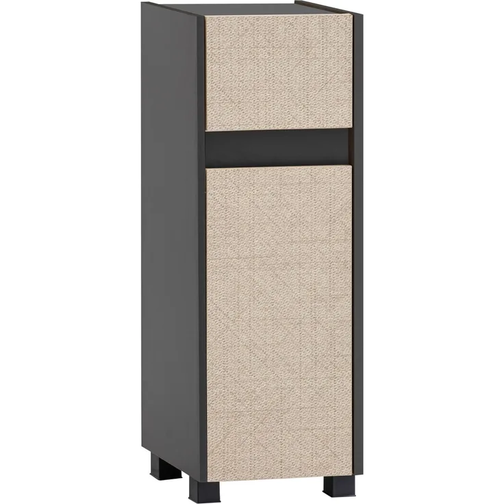Schildmeyer Highboard Sander 160307, anthrazit/Canasta Dekor, 30,2 x 33 x 84,8 cm