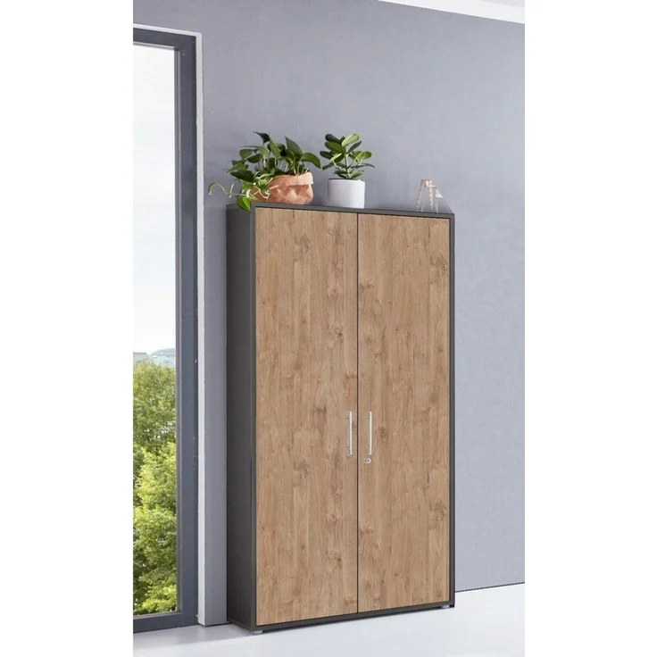 BMG Möbel Aktenschrank Office Edition abschließbar, 5 OH, Fronten Matt, Hochglanz lackiert oder Holzoptik – Bild 1