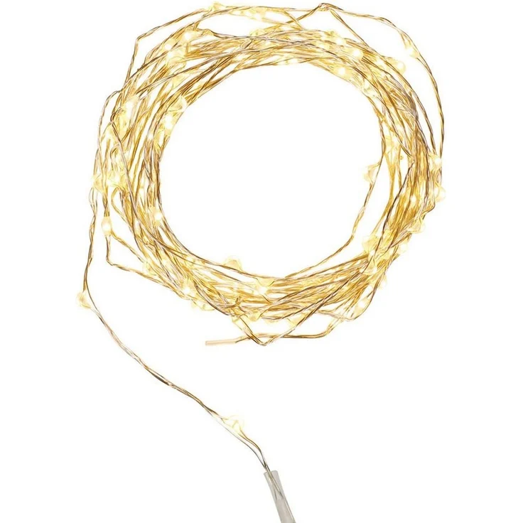 Lights4fun LED-Lichterkette 100er Micro USB Lichterkette warmweiß – Bild 4