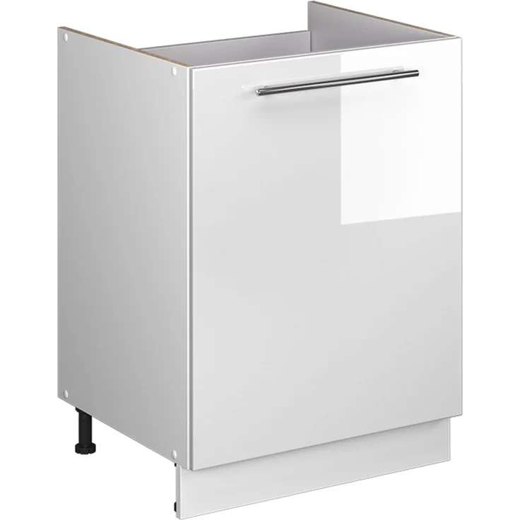 Spülenunterschrank Fame-Line Weiß Hochglanz/Weiß 60 cm Vicco – Bild 1