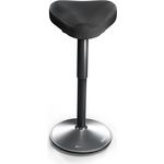 CLOUVOU Nexus, ergonomischer Stehhocker, stufenlos höhenverstellbar, Anti-Rutsch-Standfuß, Schwarz