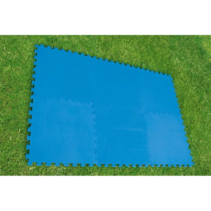 Bestway Pool-Bodenschutzfliesen Set 9 Stück á 50 x 50 cm, blau – Bild 3