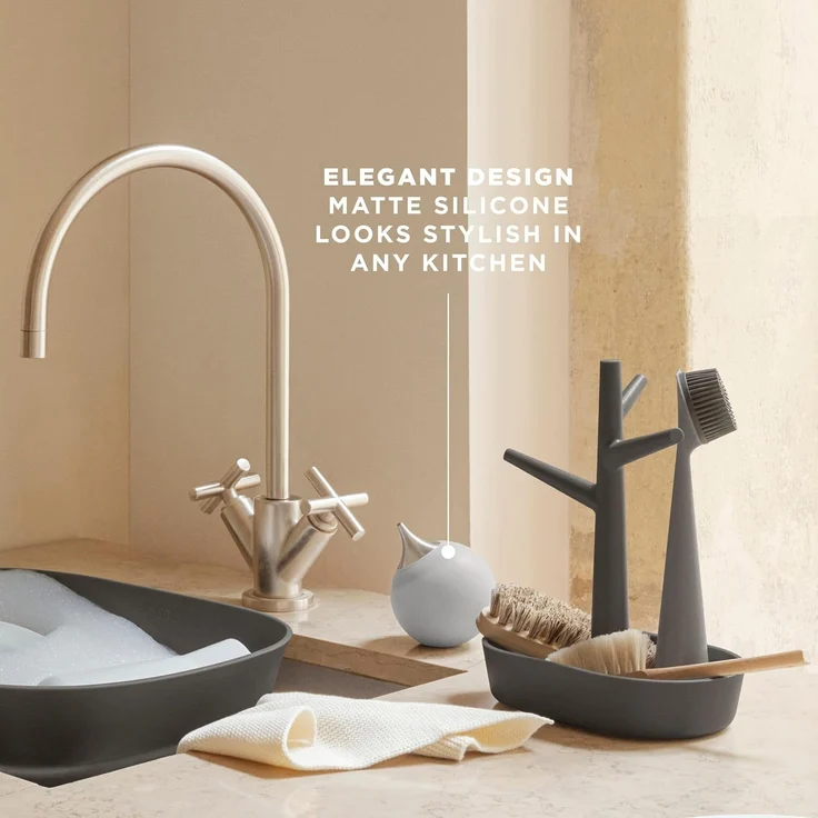 Eva Trio Seifenspender Ø8 cm Marble grey – Bild 3