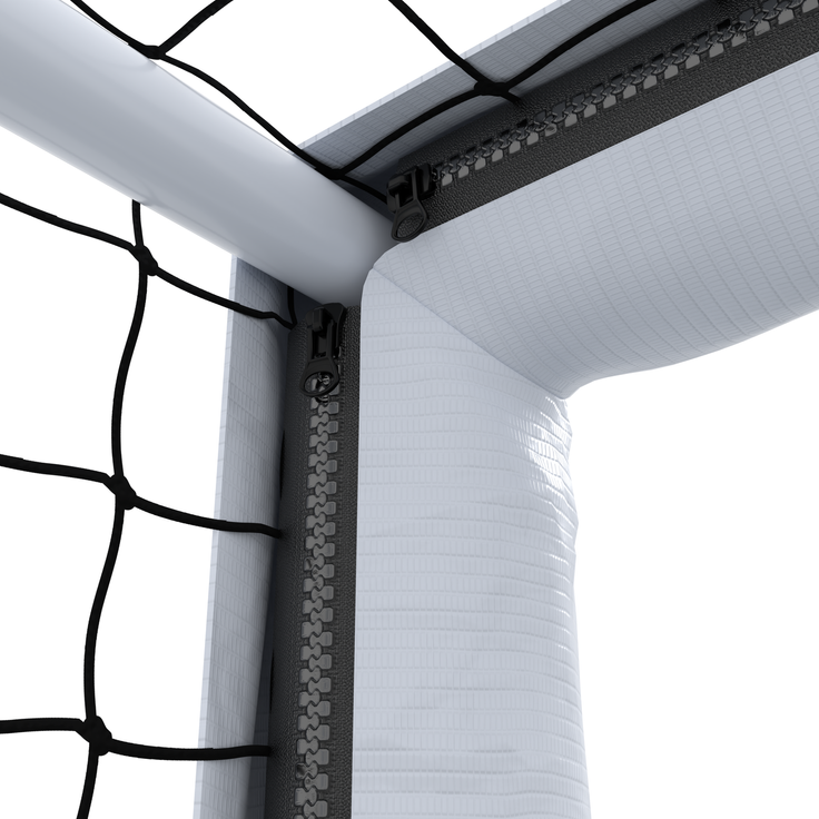 Hudora 'Pro Tect 180 Advanced' Fußballtor, Stahlrohrrahmen mit EPE-Schaumstoff ummantelt, Weiß / Schwarz, 180x120 cm – Bild 4