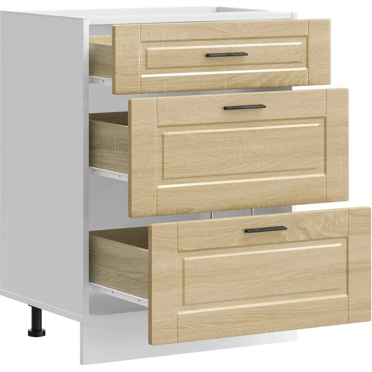 vidaXL Küchenunterschrank Porto Sonoma-Eiche Holzwerkstoff 854262 – Bild 7