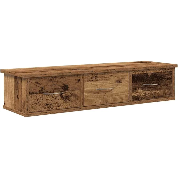 vidaXL Wandschrank Altholz-Optik 88x26x18,5 cm Holzwerkstoff 855860