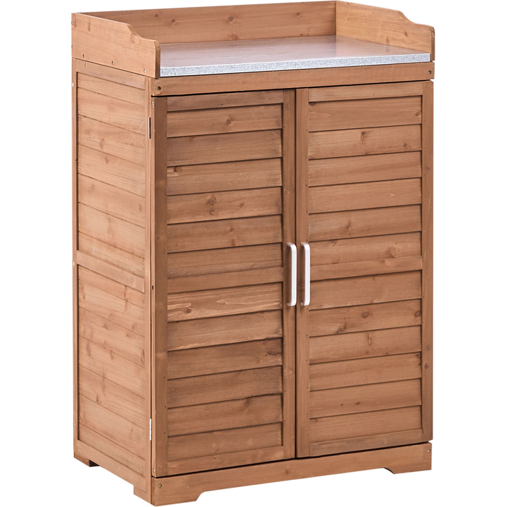 Pflanztisch TEREVILLE Tannenholz 67 cm 45 cm Braun