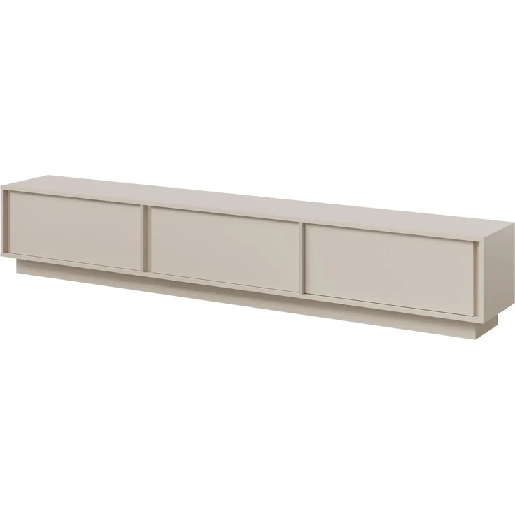 AX LIVING Varelo TV-Wände Kaschmir – 230 cm Lowboard stehend – Hängeregal rechts – Bild 3