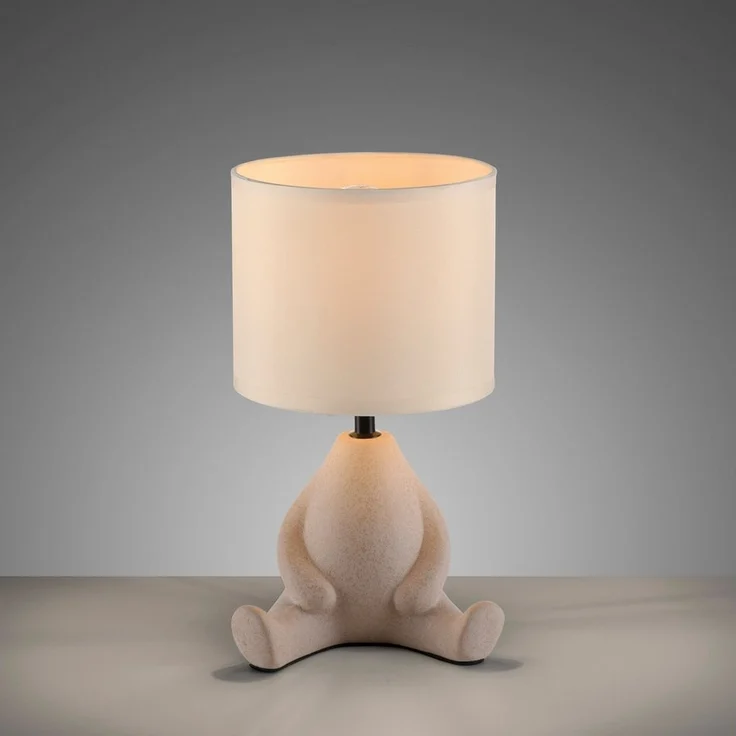 JUST LIGHT Tischleuchte TED, Ein-/Ausschalter, Leuchtmittel wechselbar, Warmweiß, Schalter, Schnurschalter, ExklusiveE27 – Bild 2
