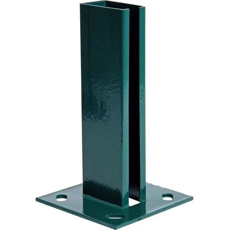 Pfostenträger Aufschraubhülse 40x60 mm Doppelstabmatten Zaun Pfosten Grün – Bild 5