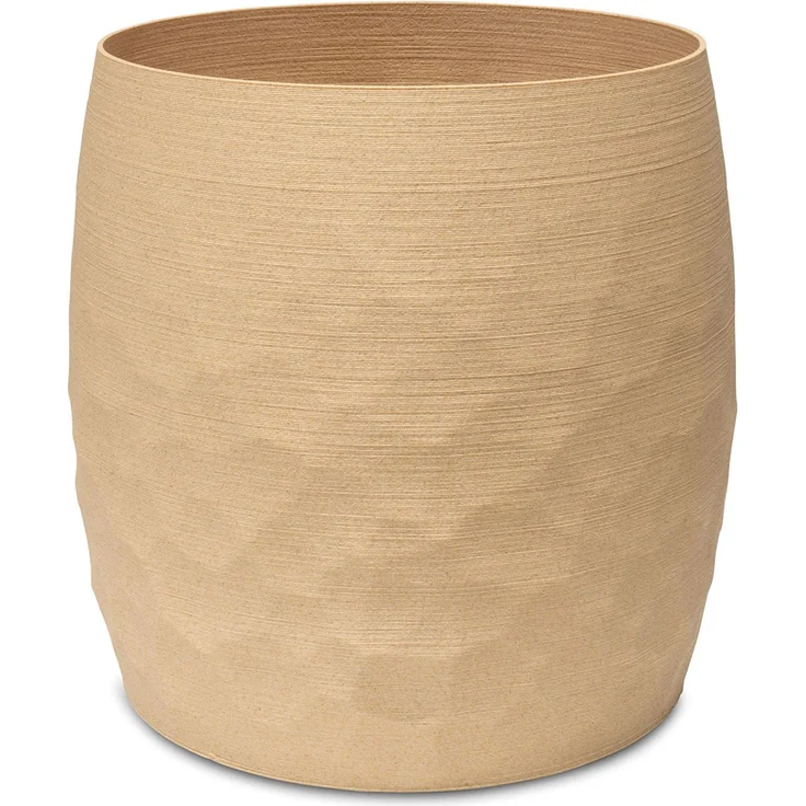 Organic 3D Bodengefäß für Pflanzen - feines Design Ø 42,5 cm, Höhe 45 cm Wood – Bild 1