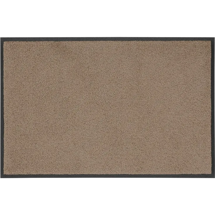 wash+Dry Fußmatte, Taupe 60x90 cm, innen und außen, waschbar, beige